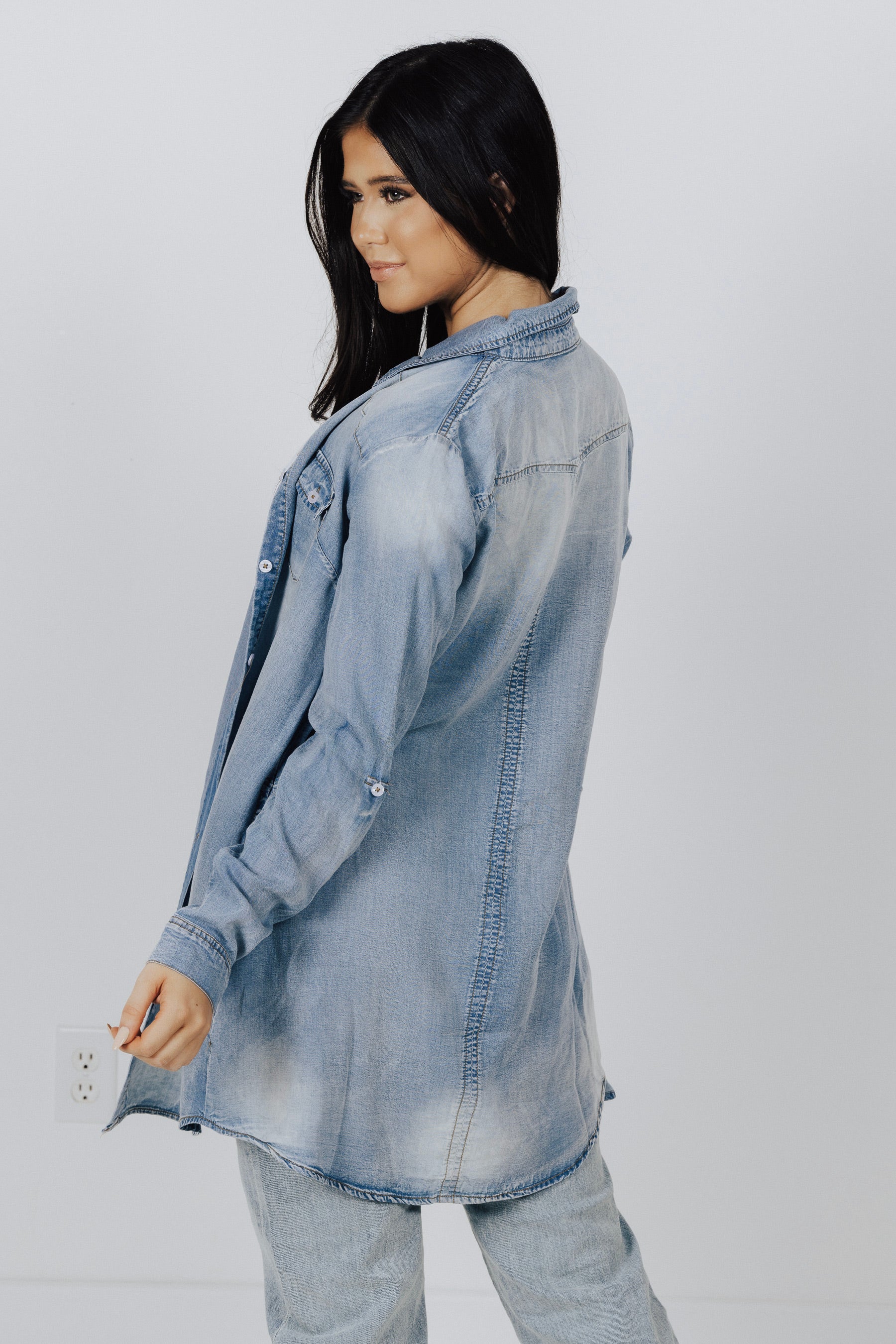 Georgina Denim Shirt Dress - FINAL SALE