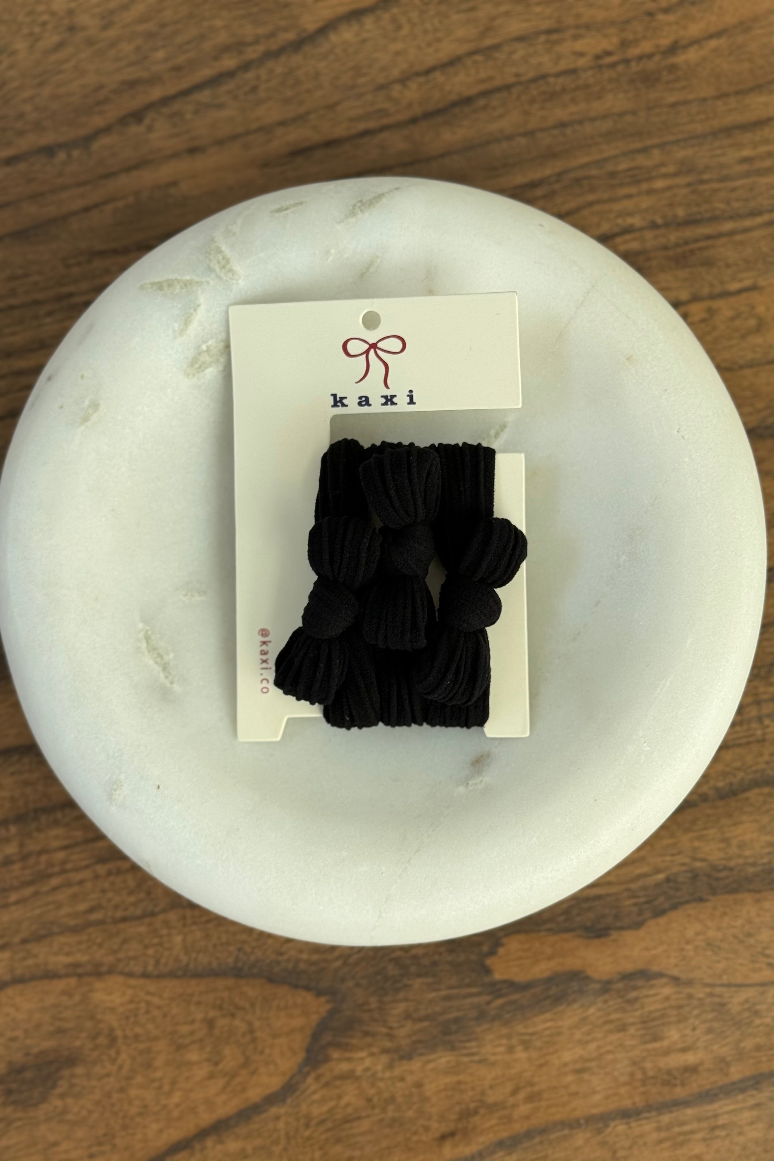 Kaxi Bow Slick Back Ponytails
