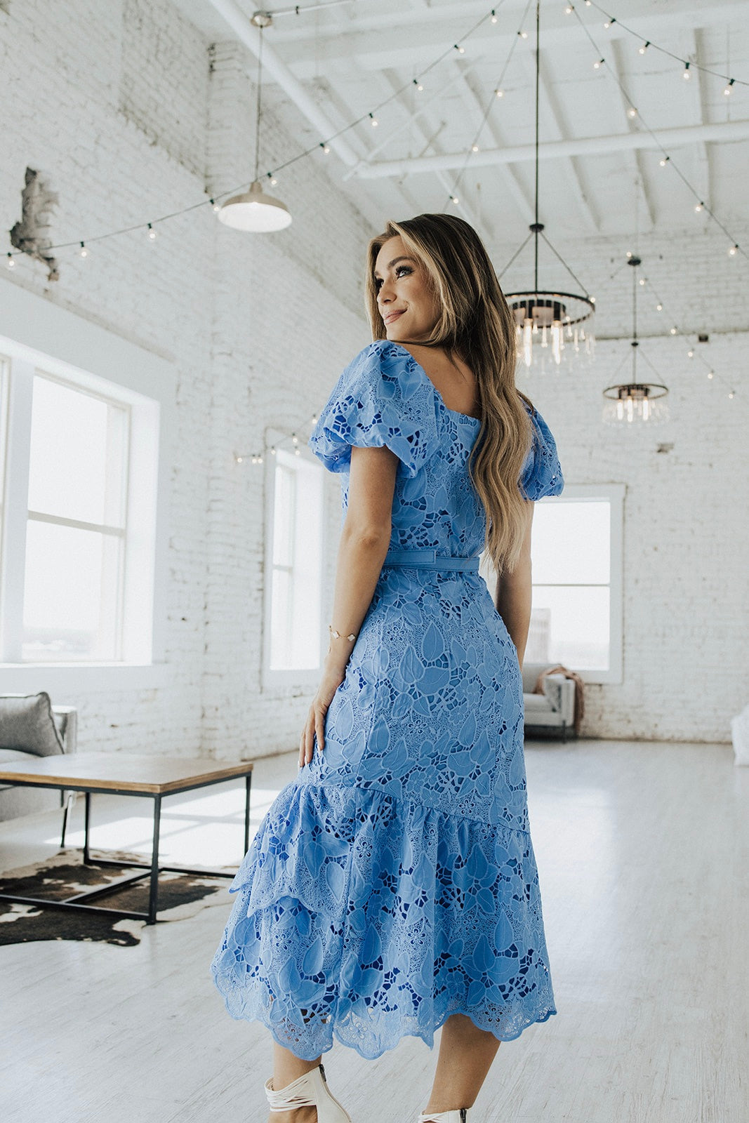 Millie Puff Sleeve Dress Lux Collection - FINAL SALE