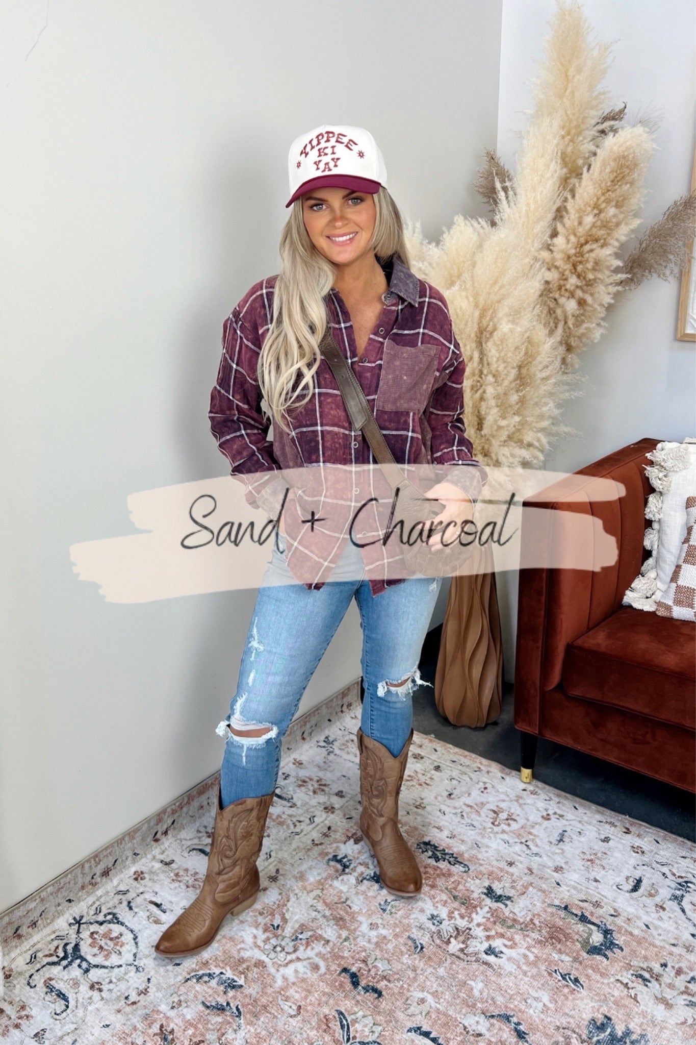 Paula Oversized Flannel Lux Collection - FINAL SALE