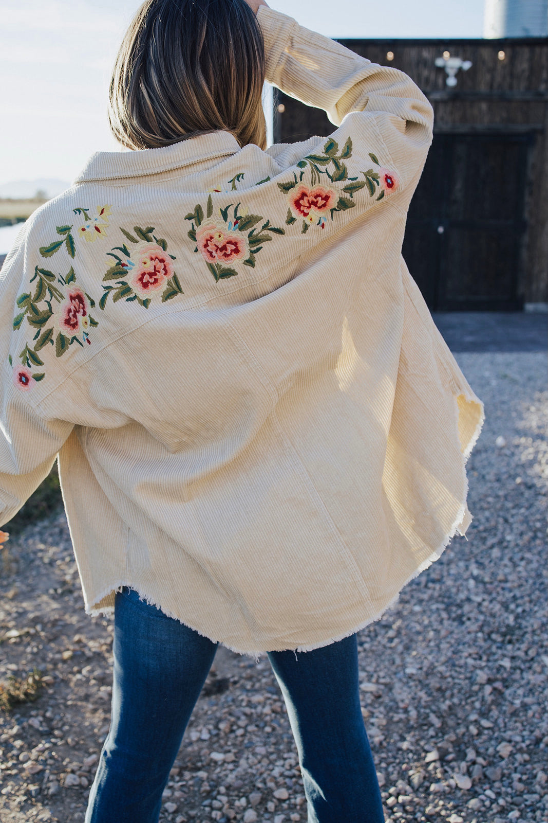 Heather Corduroy Shacket - FINAL SALE