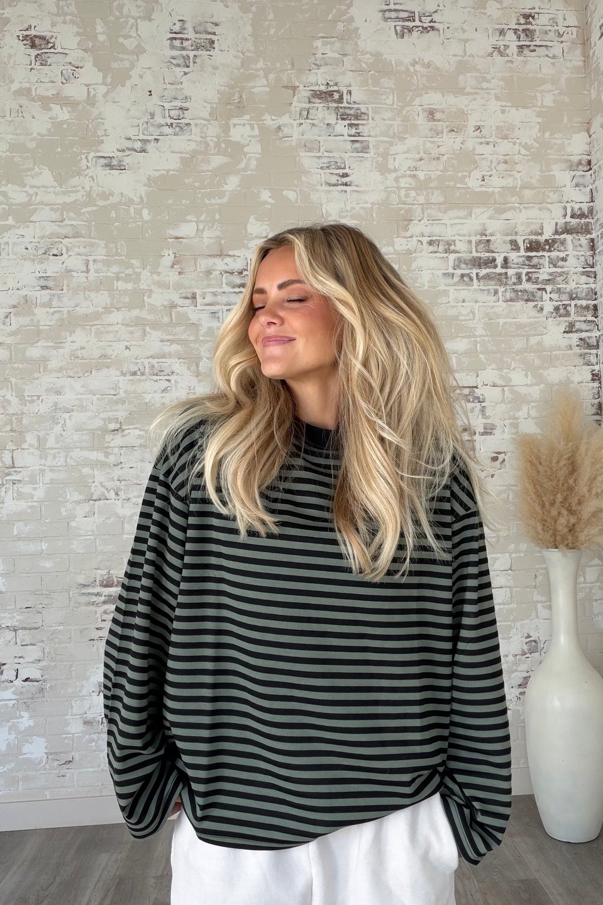 Echo Canyon Oversized Striped Top
