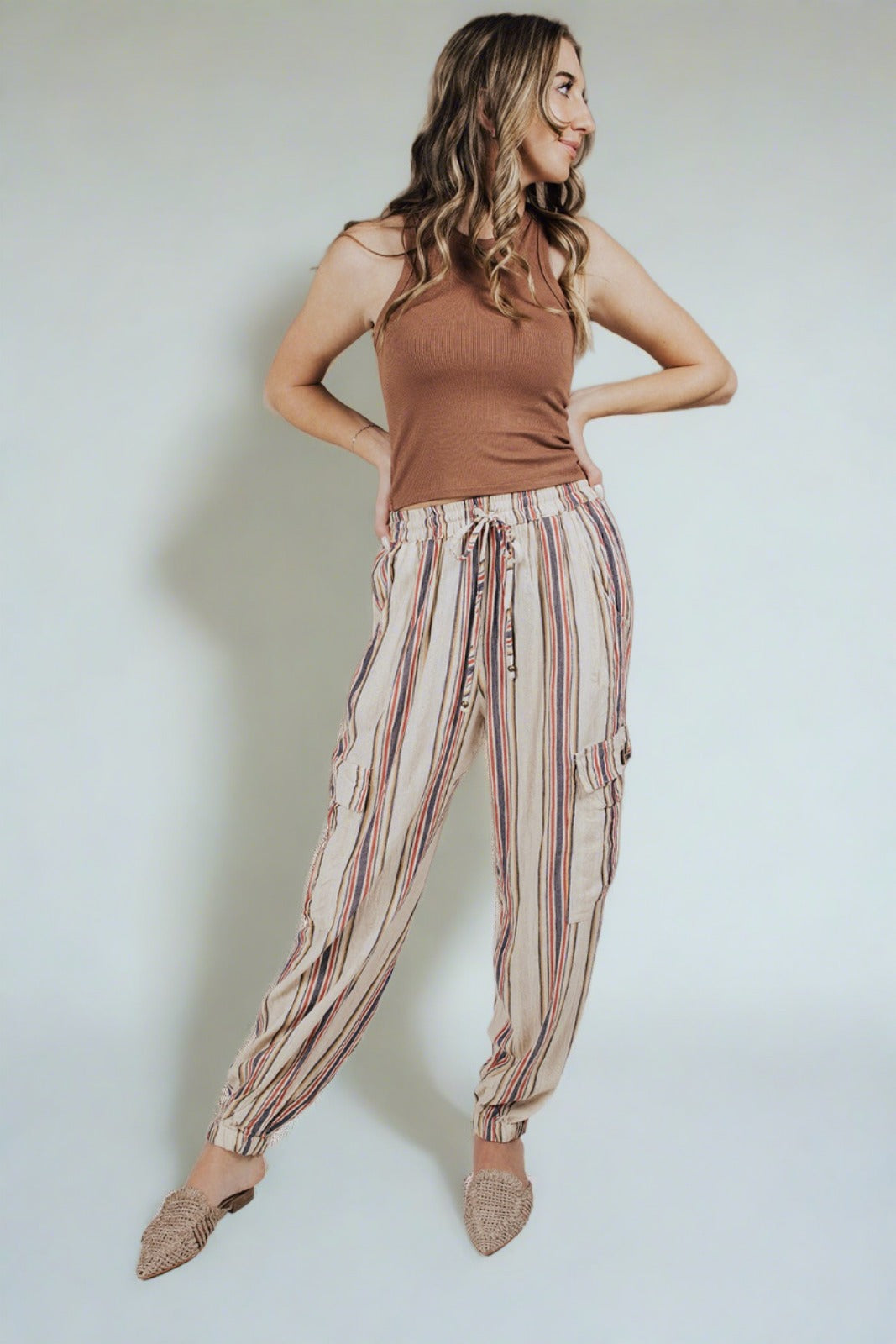 Sedona Stripe Jogger Pants - FINAL SALE