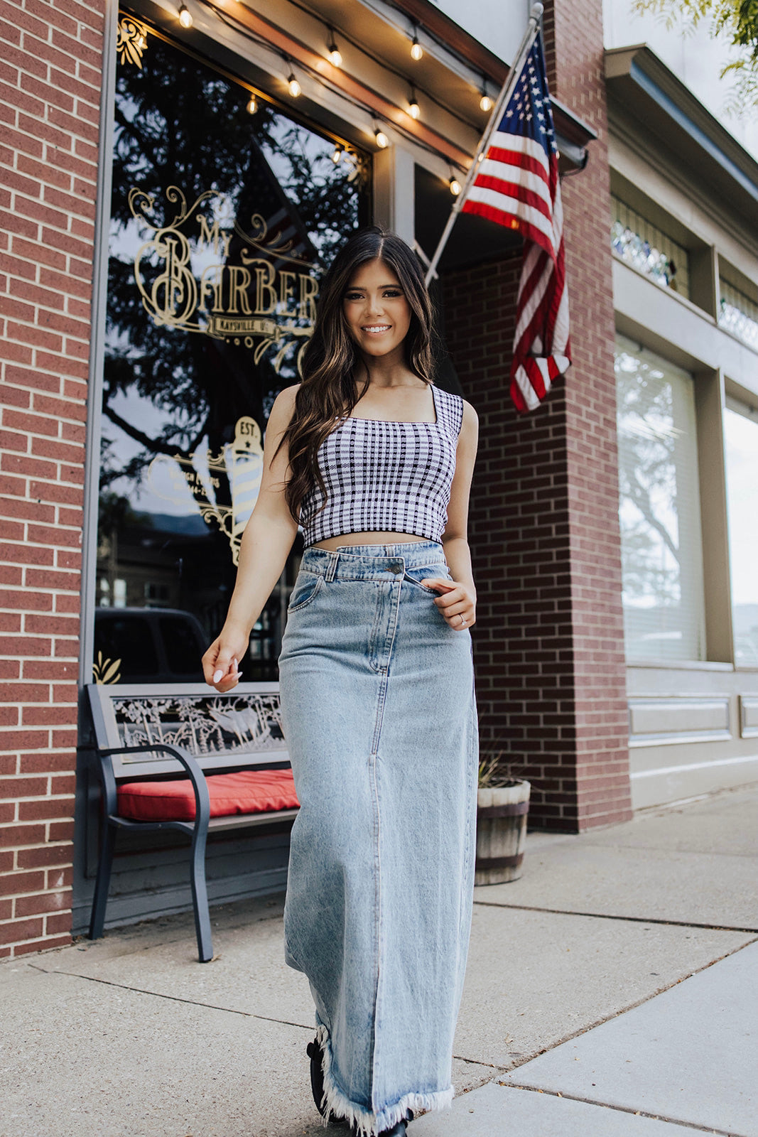 Josette Denim Maxi Skirt