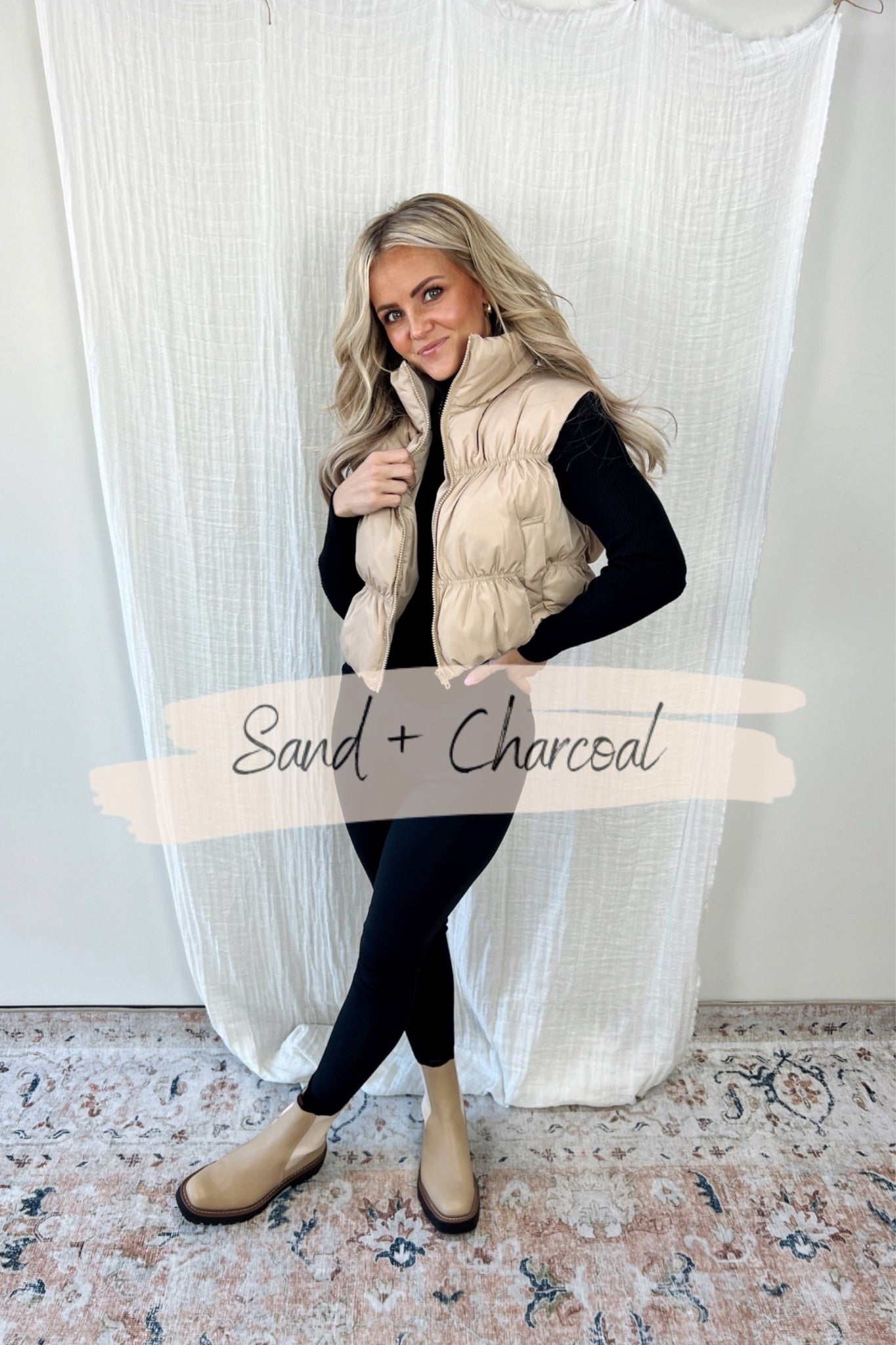 Myra Cropped Puffer Vest - FINAL SALE