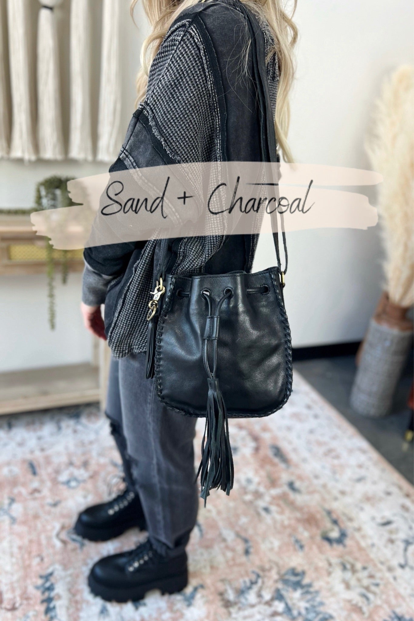 Sampson Drawstring Crossbody Lux Collection - FINAL SALE