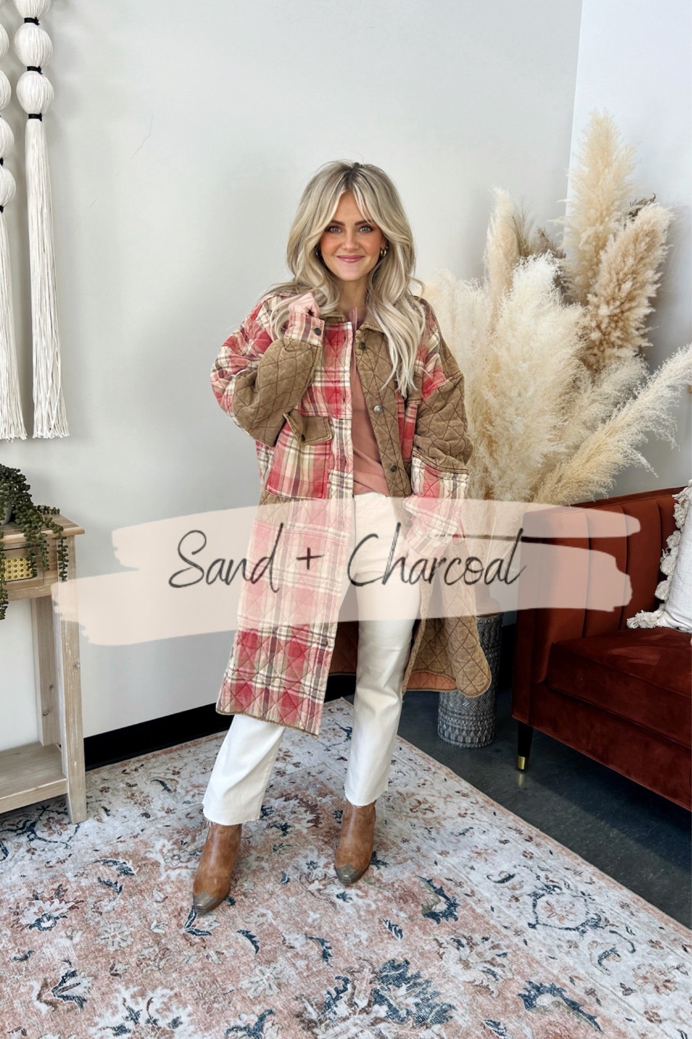 Zoey Quilted Long Jacket Lux Collection - FINAL SALE