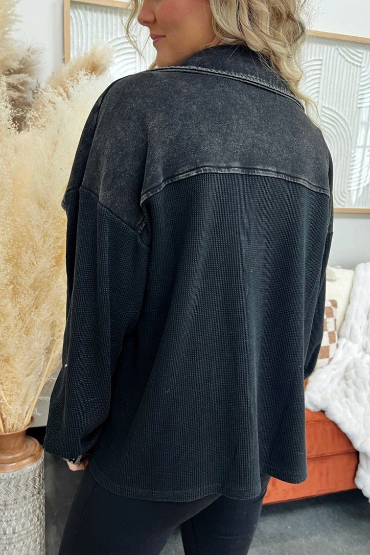 London Fog Thermal Button Down - FINAL SALE