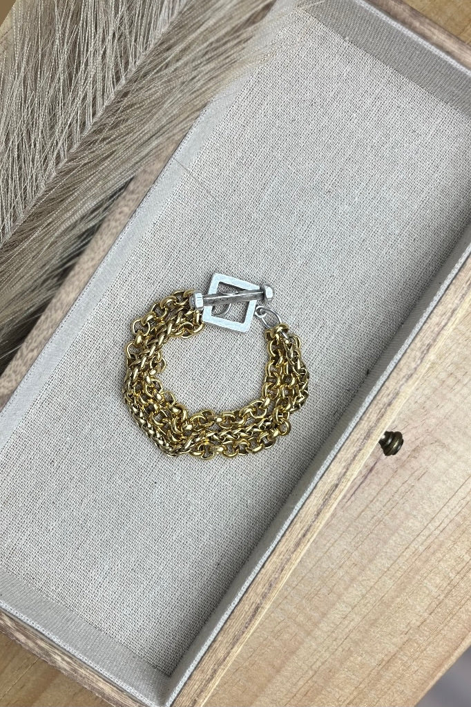 Yochi Square Clasp Bracelet Lux Collection - FINAL SALE