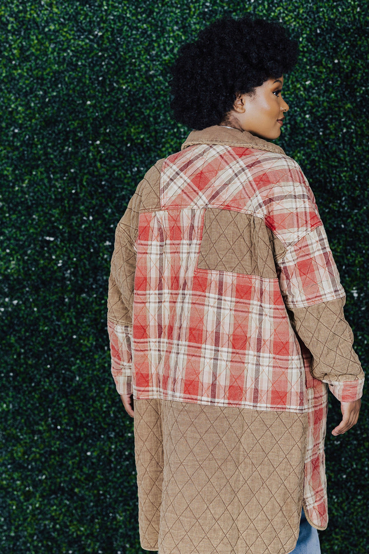 Zoey Quilted Long Jacket Lux Collection - FINAL SALE