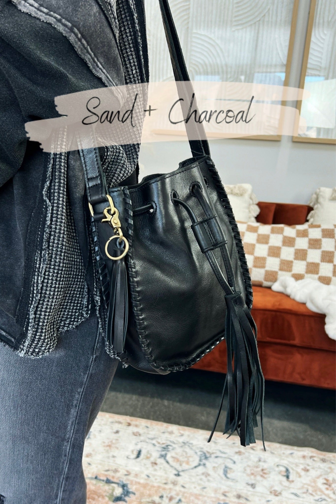 Sampson Drawstring Crossbody Lux Collection - FINAL SALE