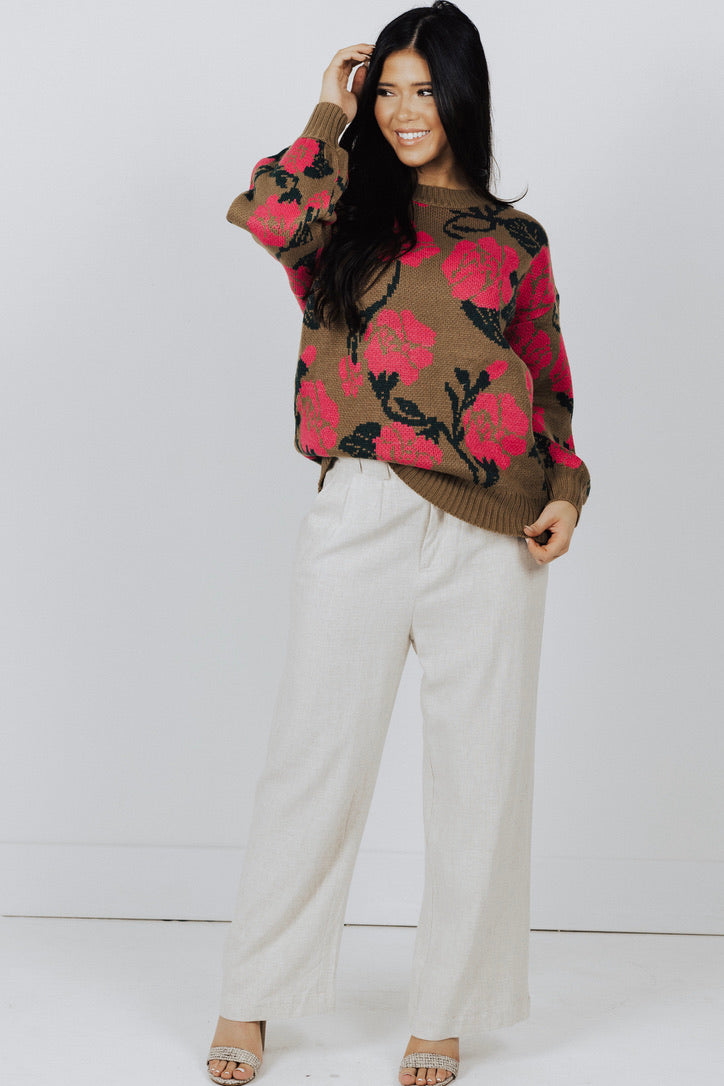 Oaklynn Floral Sweater - FINAL SALE