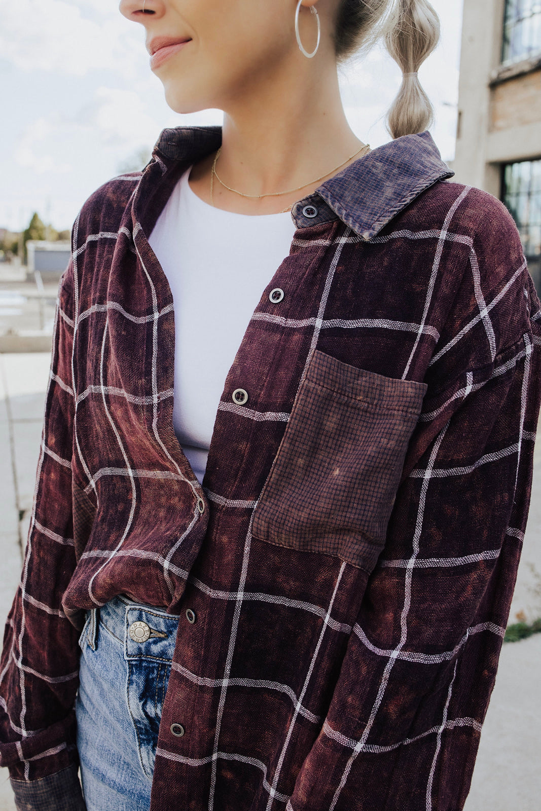Paula Oversized Flannel Lux Collection - FINAL SALE