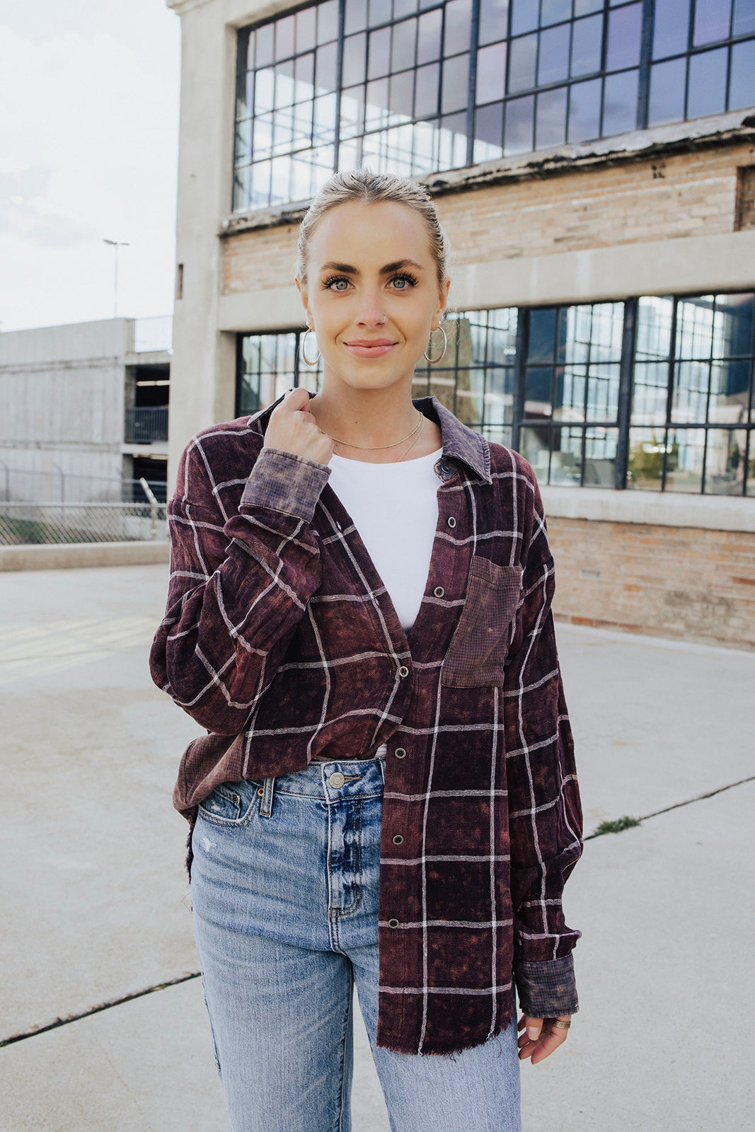 Paula Oversized Flannel Lux Collection - FINAL SALE