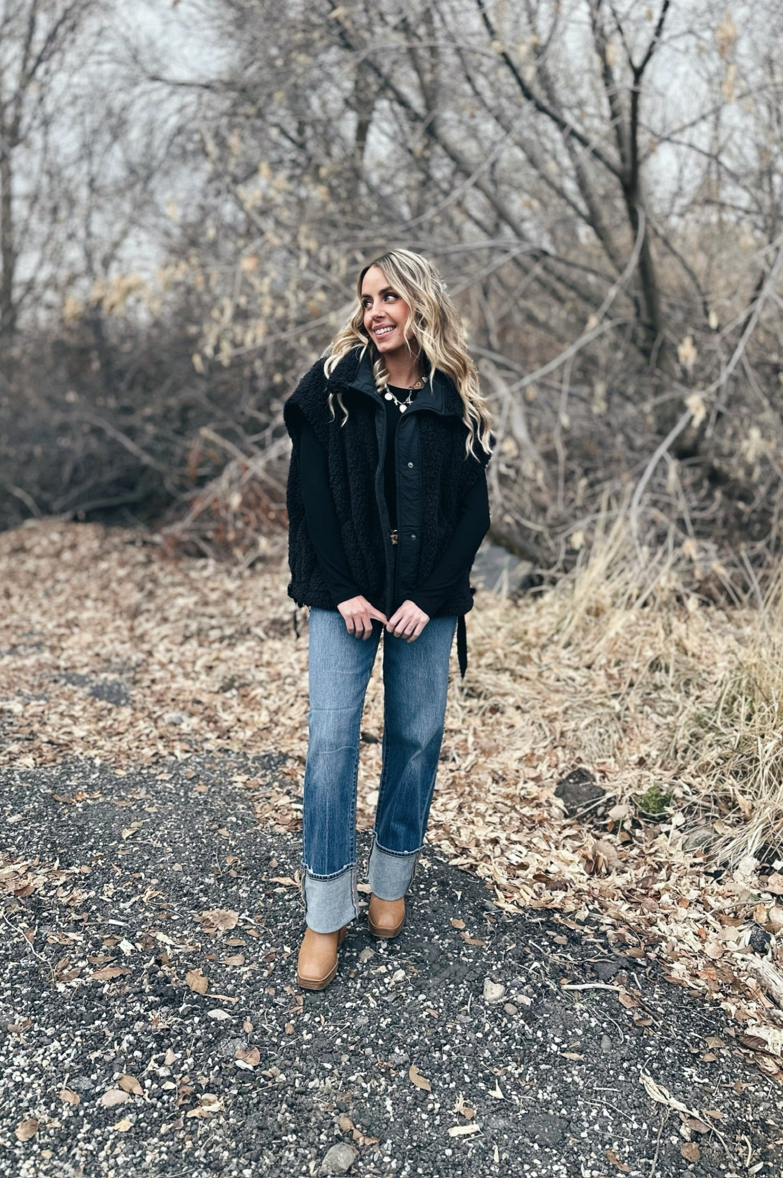 Whitley Sherpa Oversized Vest - FINAL SALE
