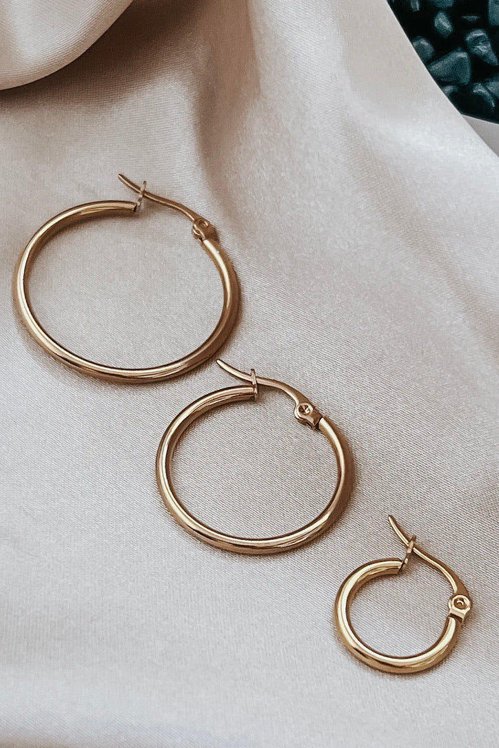 Pam Gold Hoop Earrings