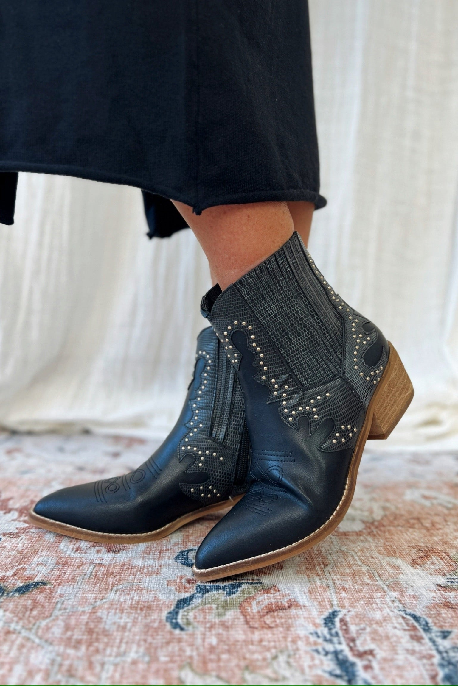 Tona Studded Ankle Boots