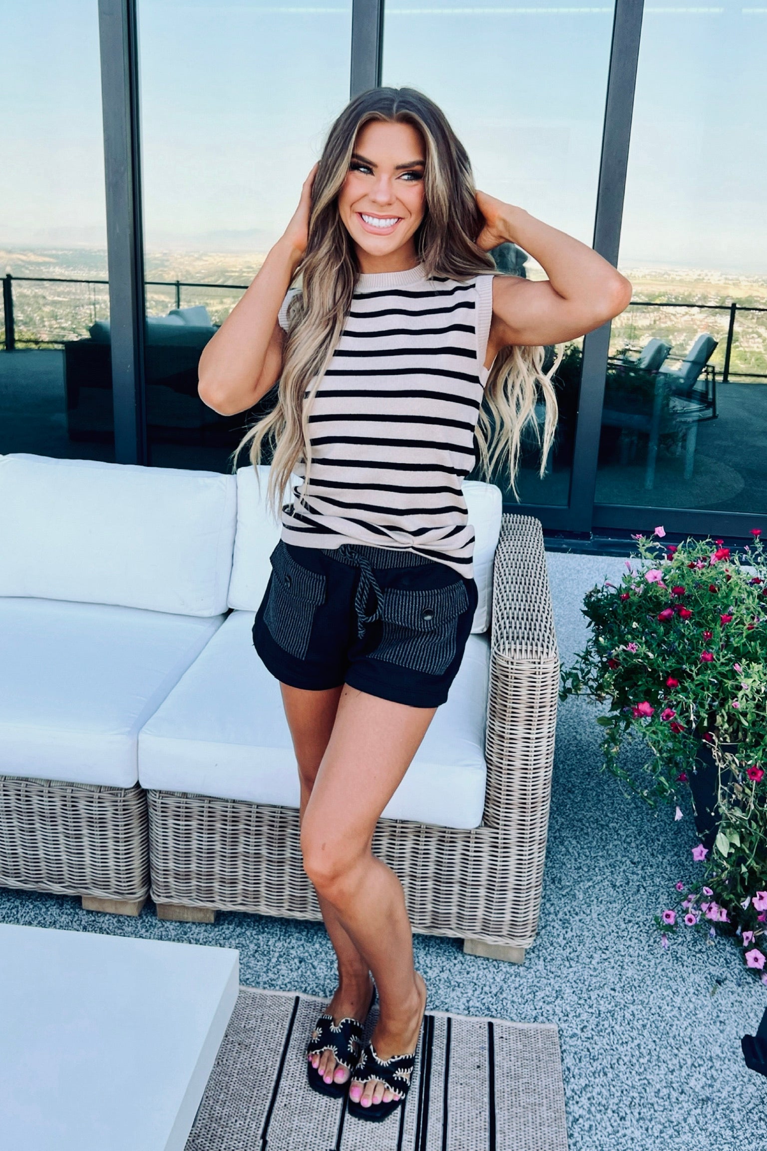Shoreline Serenity Sleeveless Top - FINAL SALE