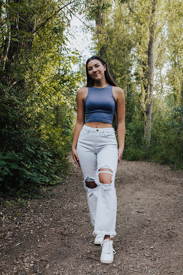 Conrad Distressed Straight Jeans - FINAL SALE