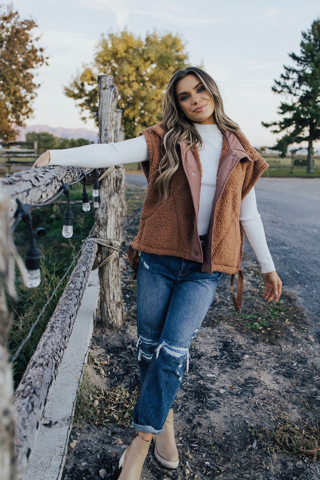 Whitley Sherpa Oversized Vest - FINAL SALE