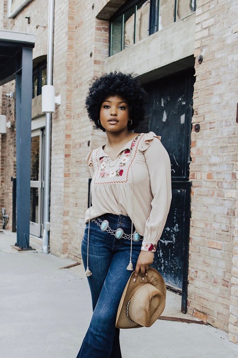 Adeline Embroidered Blouse - FINAL SALE