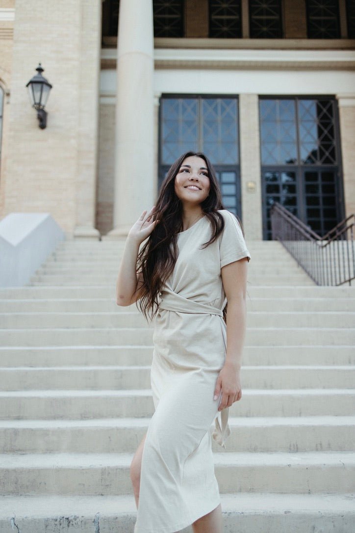 Atlas Wrap Tie Dress - FINAL SALE