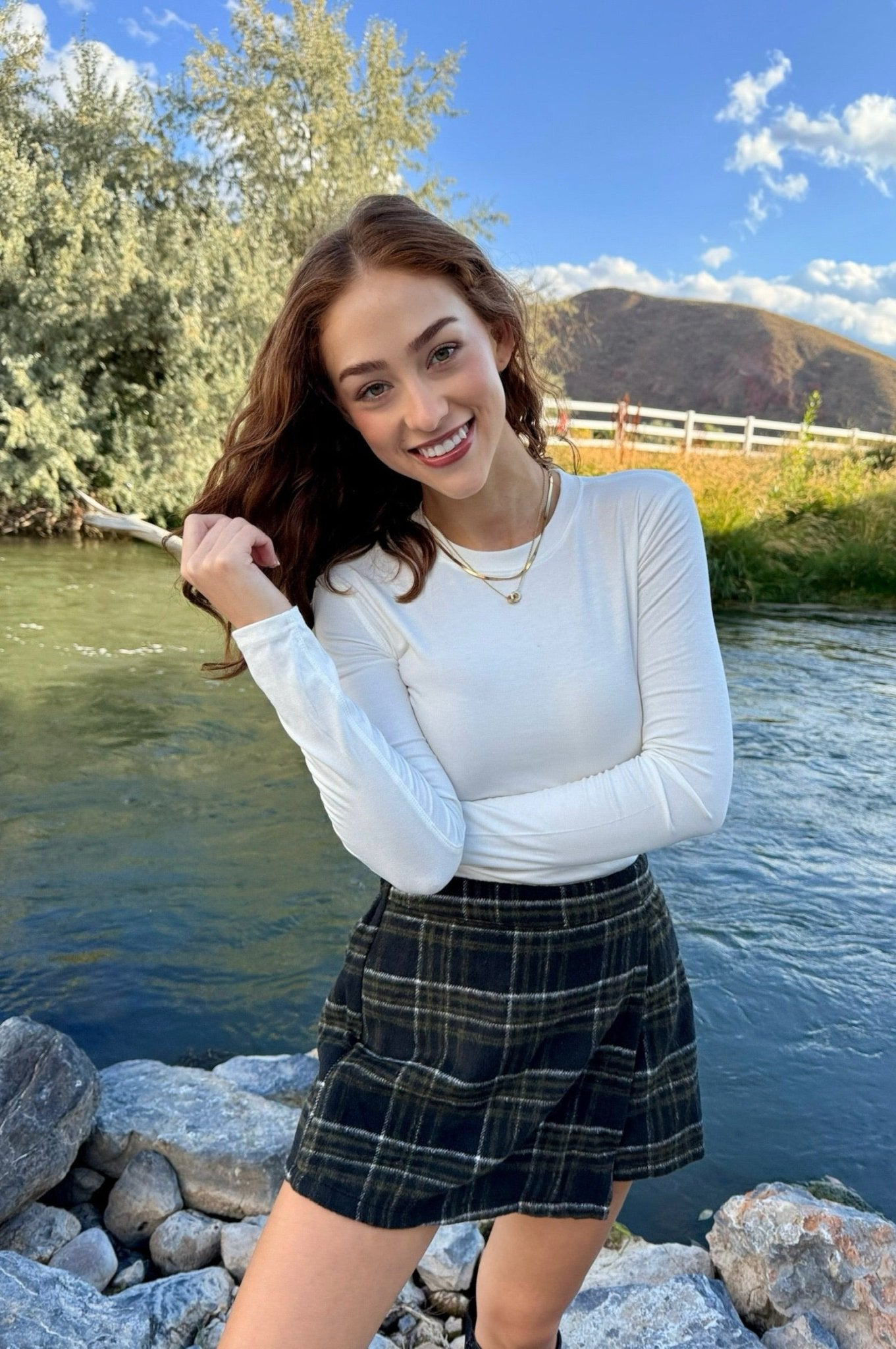 wrap skort, plaid skort, plaid skirt, fall skirt, fall skort, flannel skort, flannel skirt