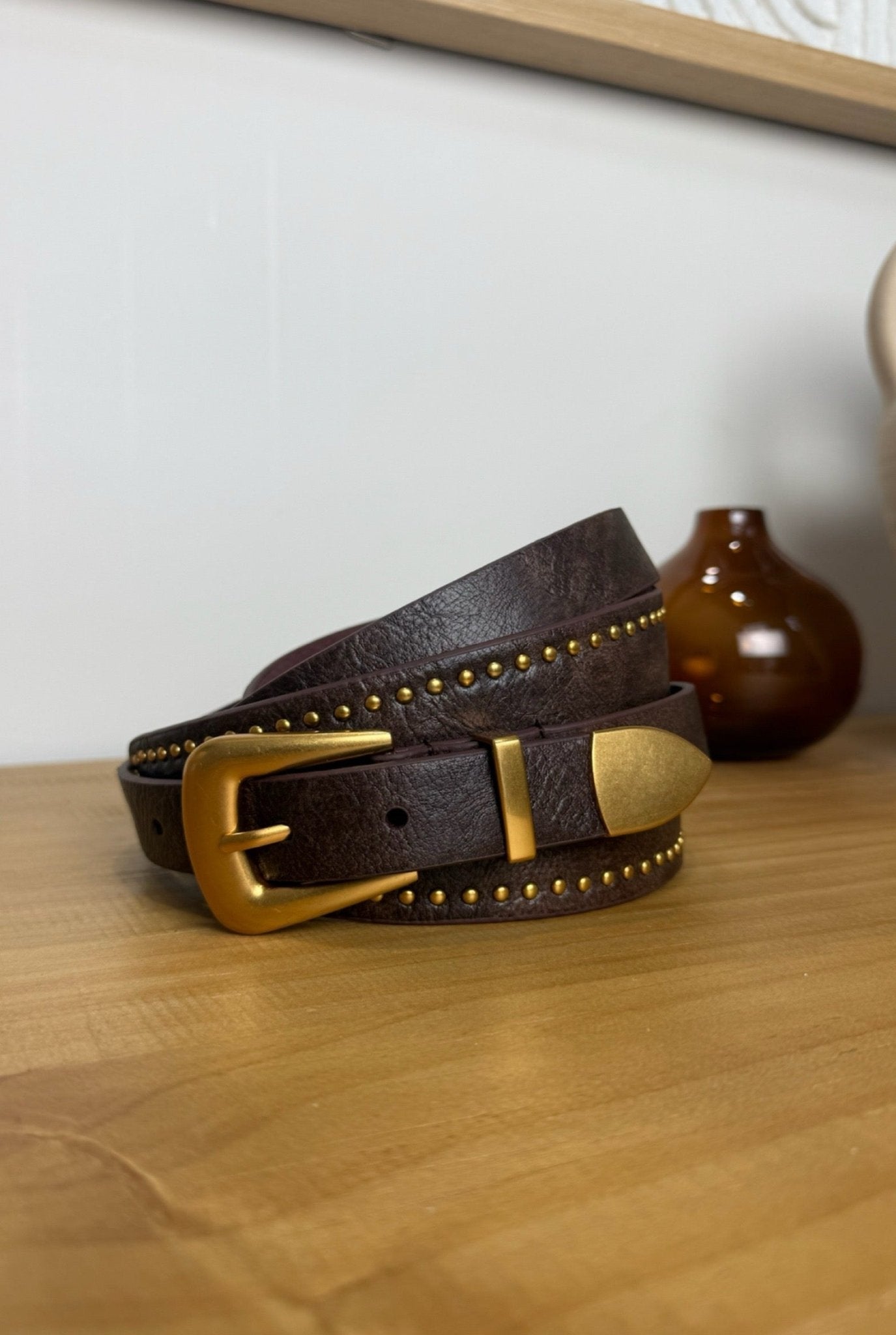 Barrel Aged Studded Belt