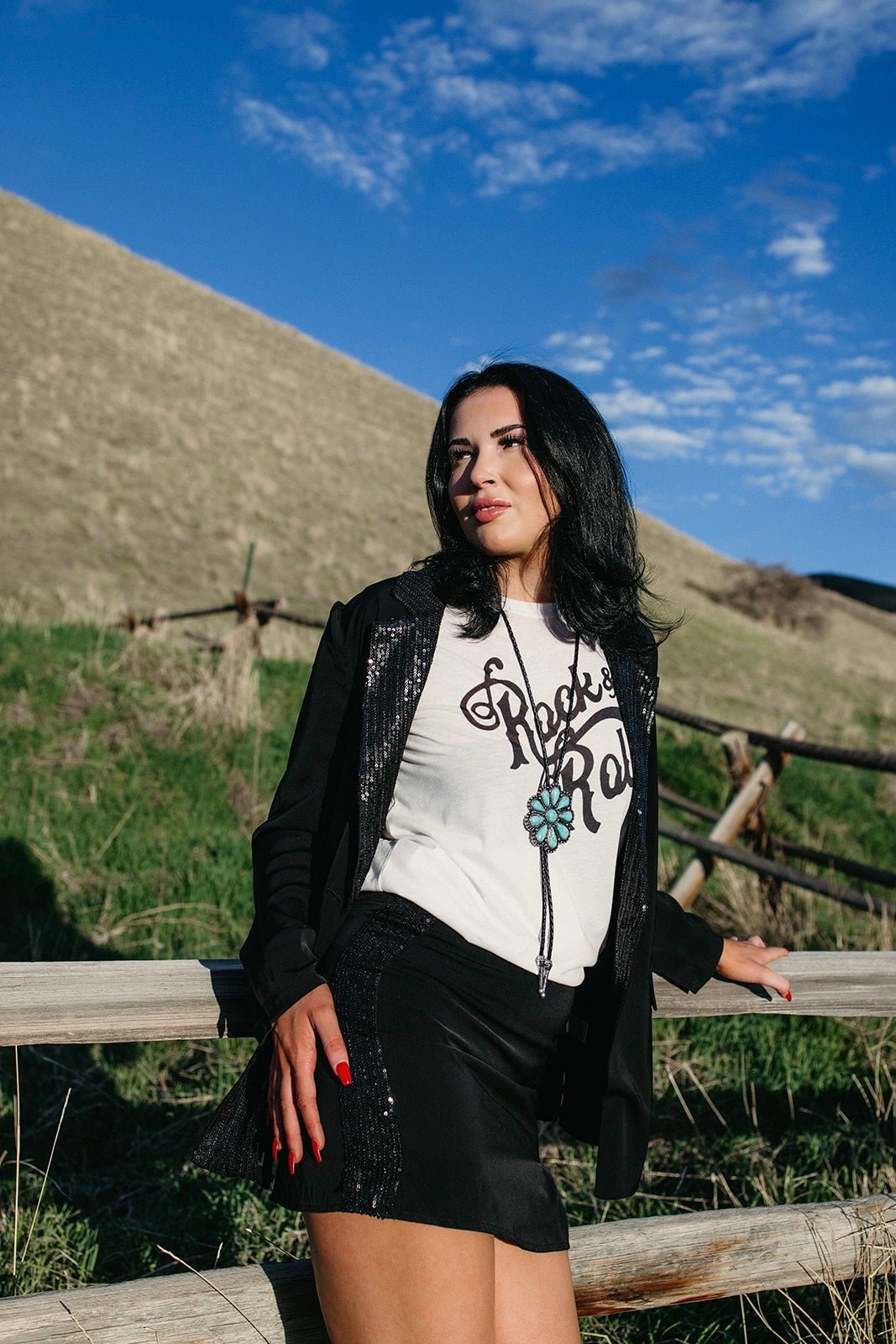 Black Chapel Mini Skirt