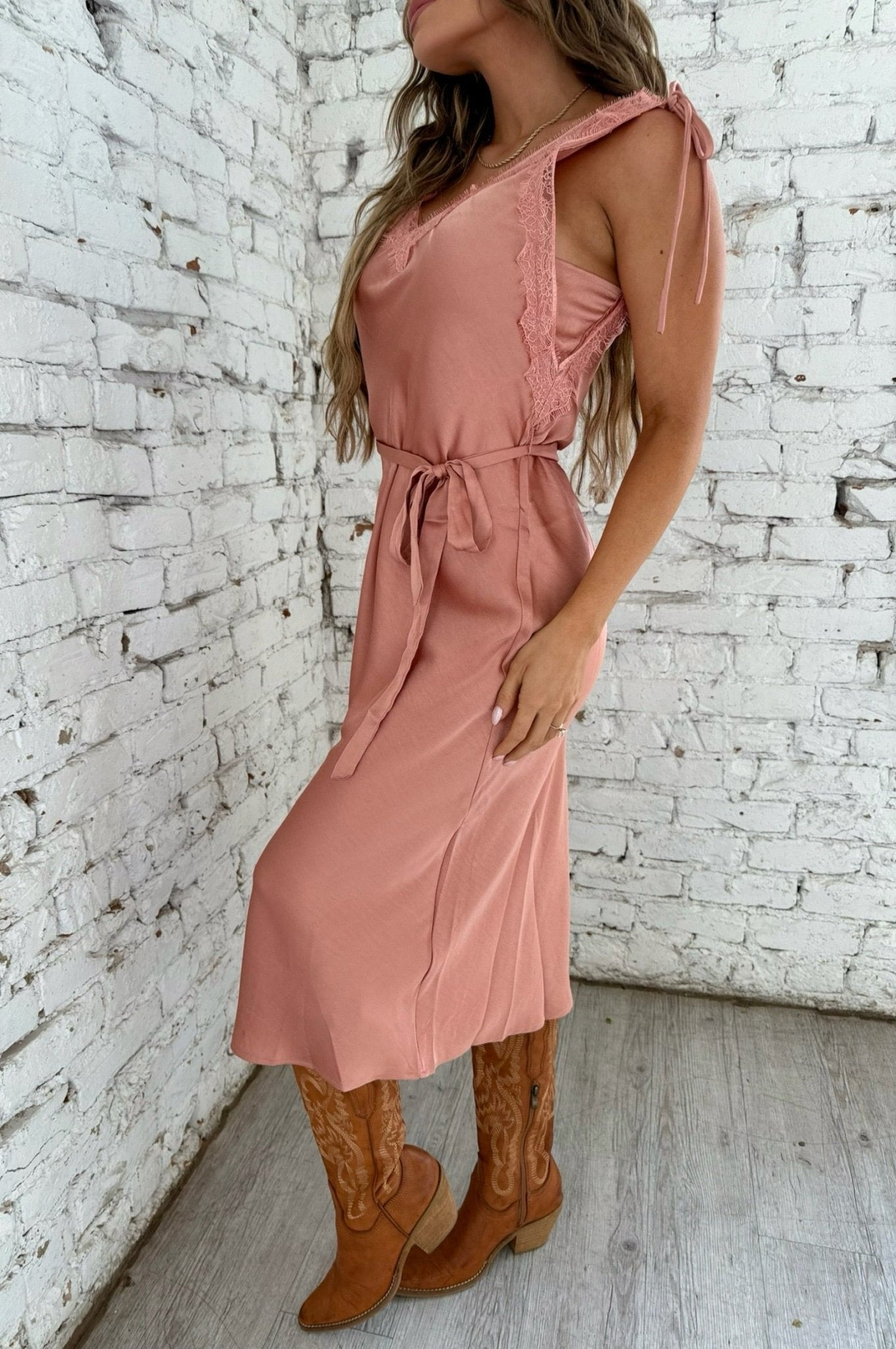 Blushing Hour Slip Dress