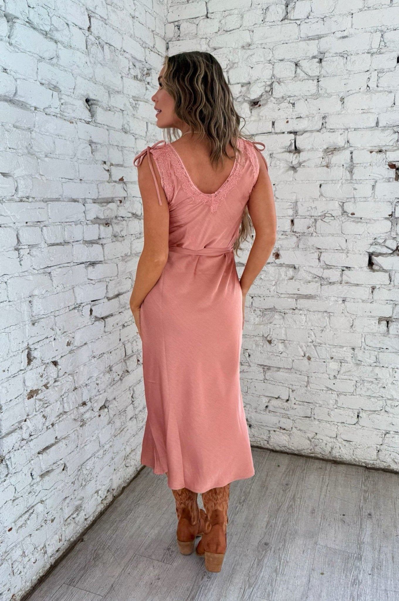 Blushing Hour Slip Dress