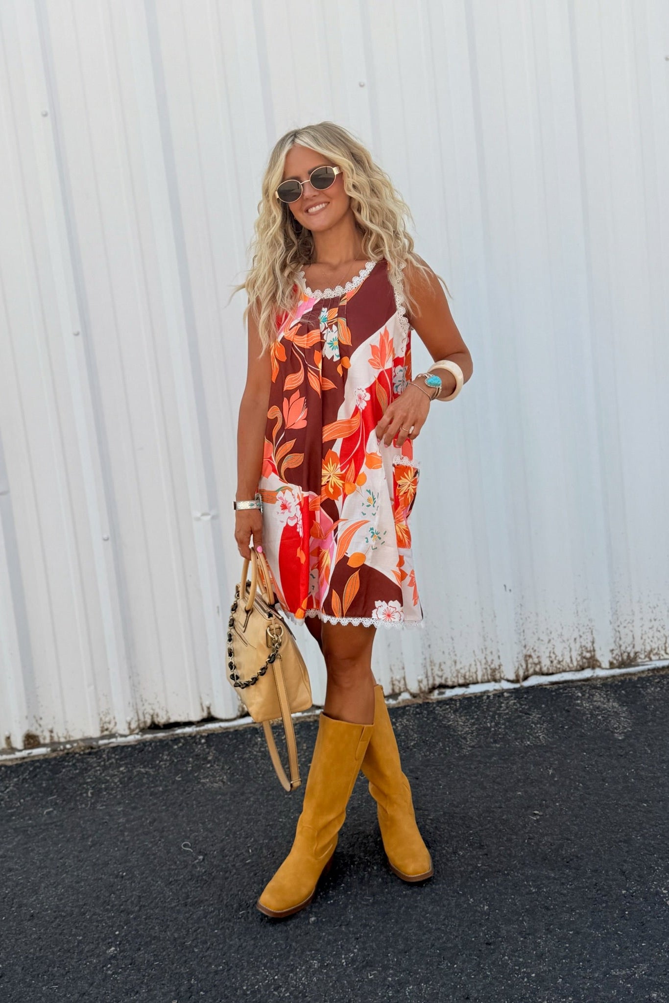 Hidden Oasis Floral Mini Dress