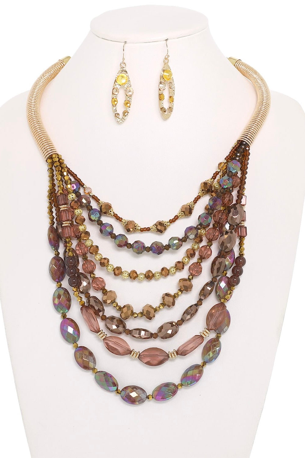 Mercury Moon Multi Layer Necklace Set