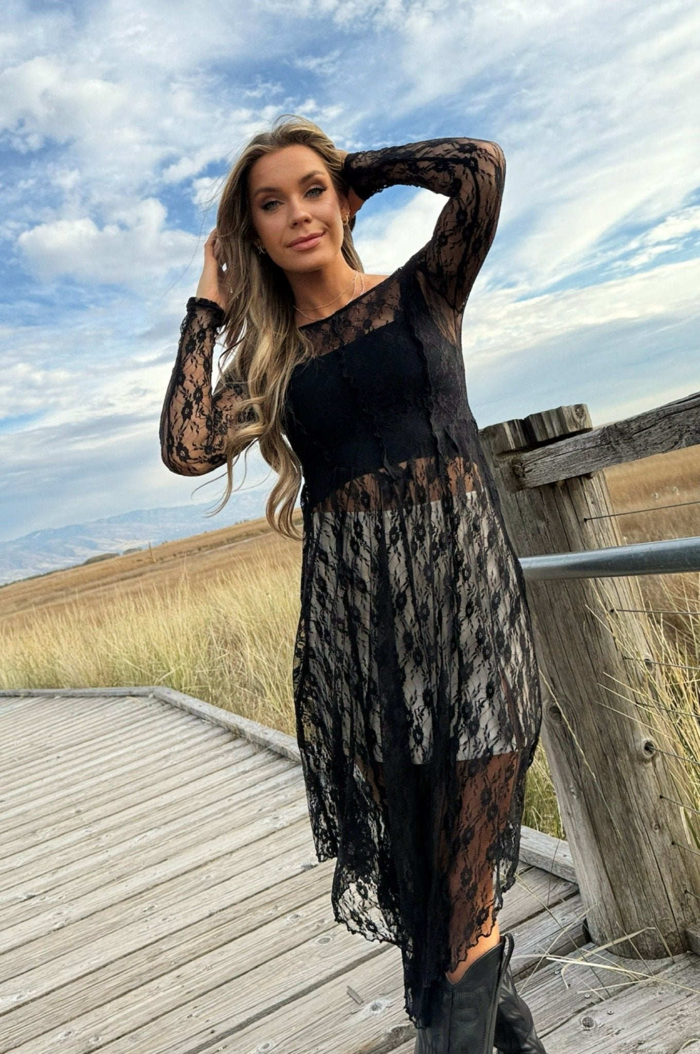 Cambridge Sheer Maxi Dress