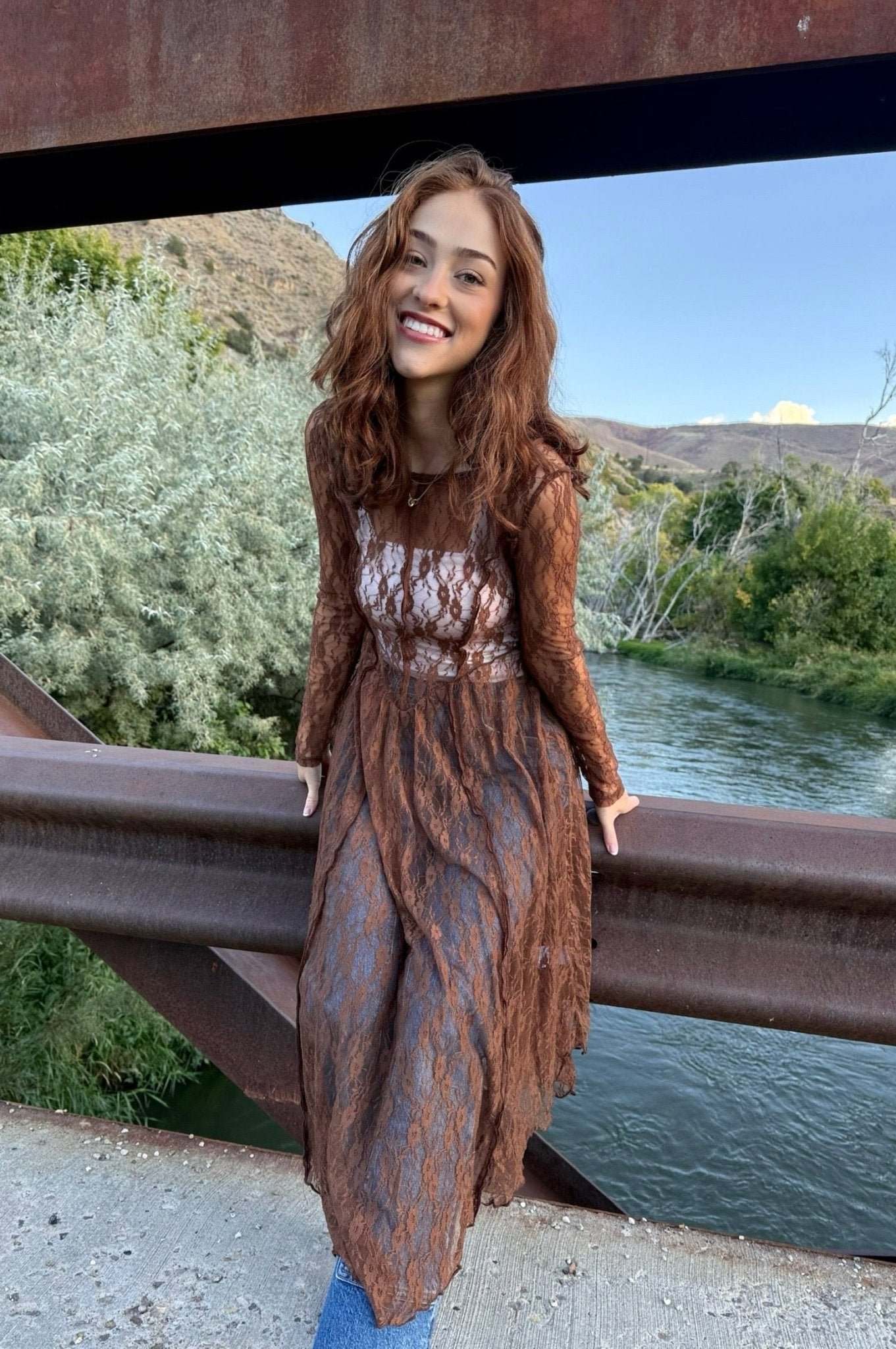 Cambridge Sheer Maxi Dress