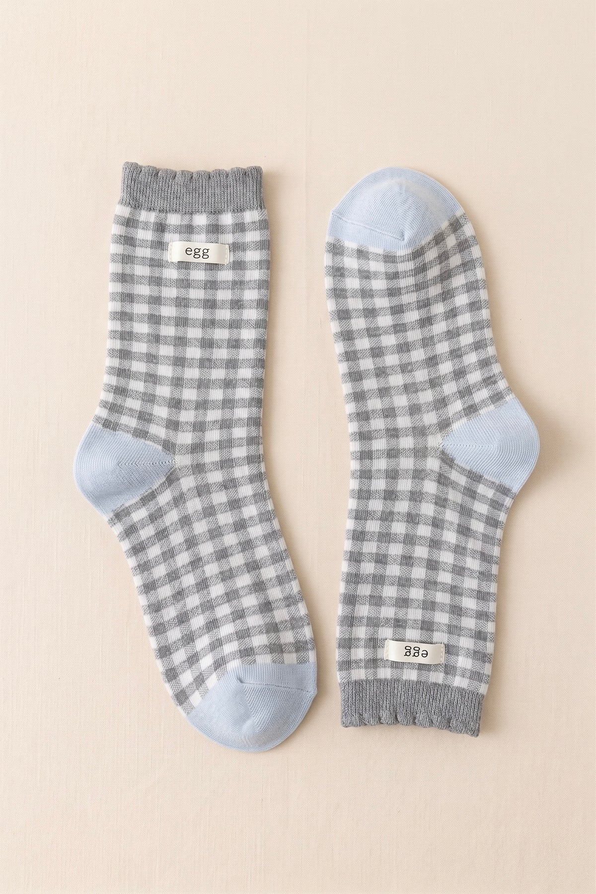 Double Check Gingham Socks