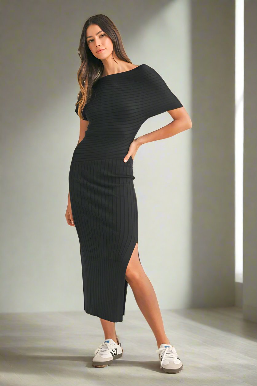 Cocoa Off Shoulder Dress - FINAL SALE