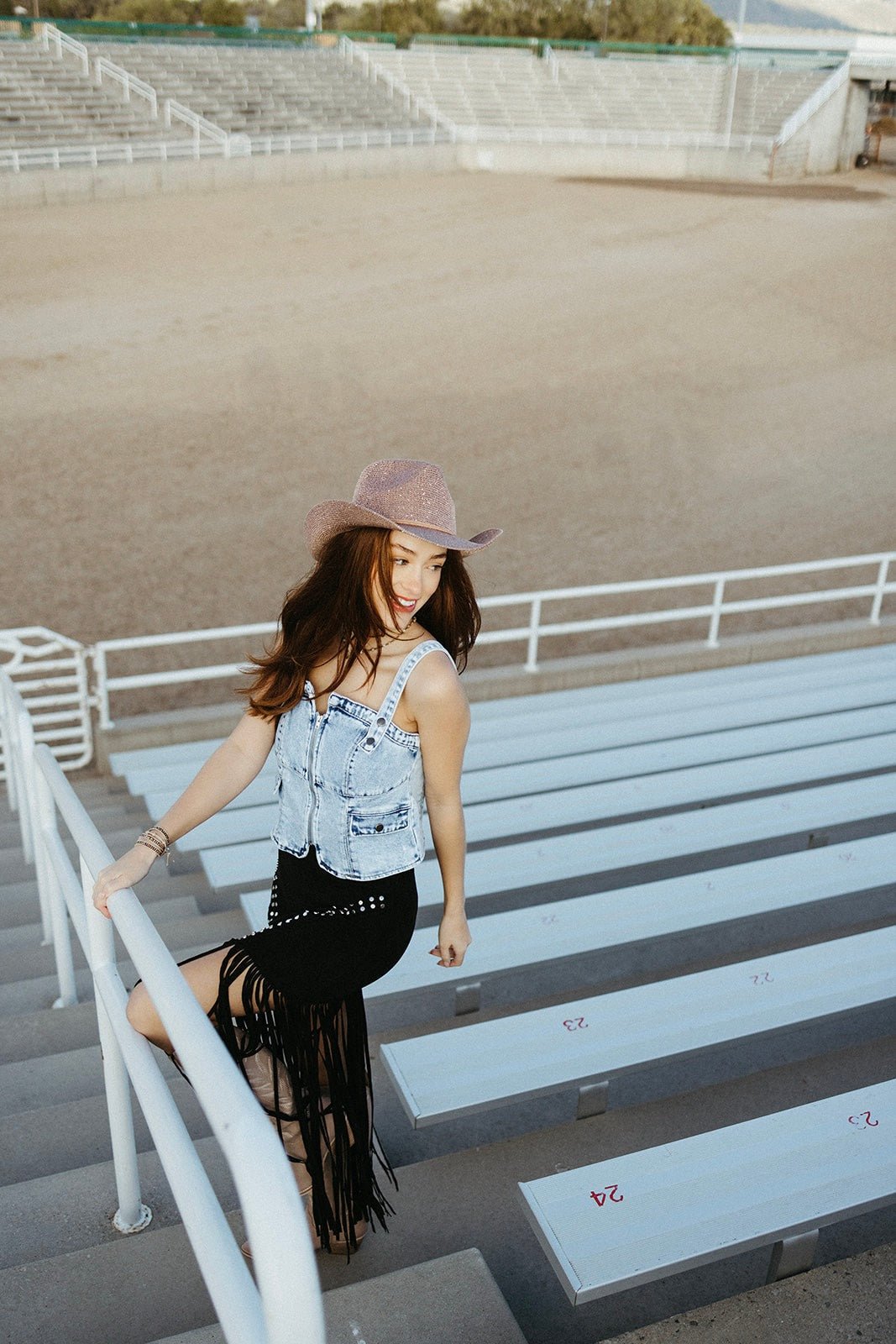 Corona Cowboy Zip Up Denim Top - FINAL SALE