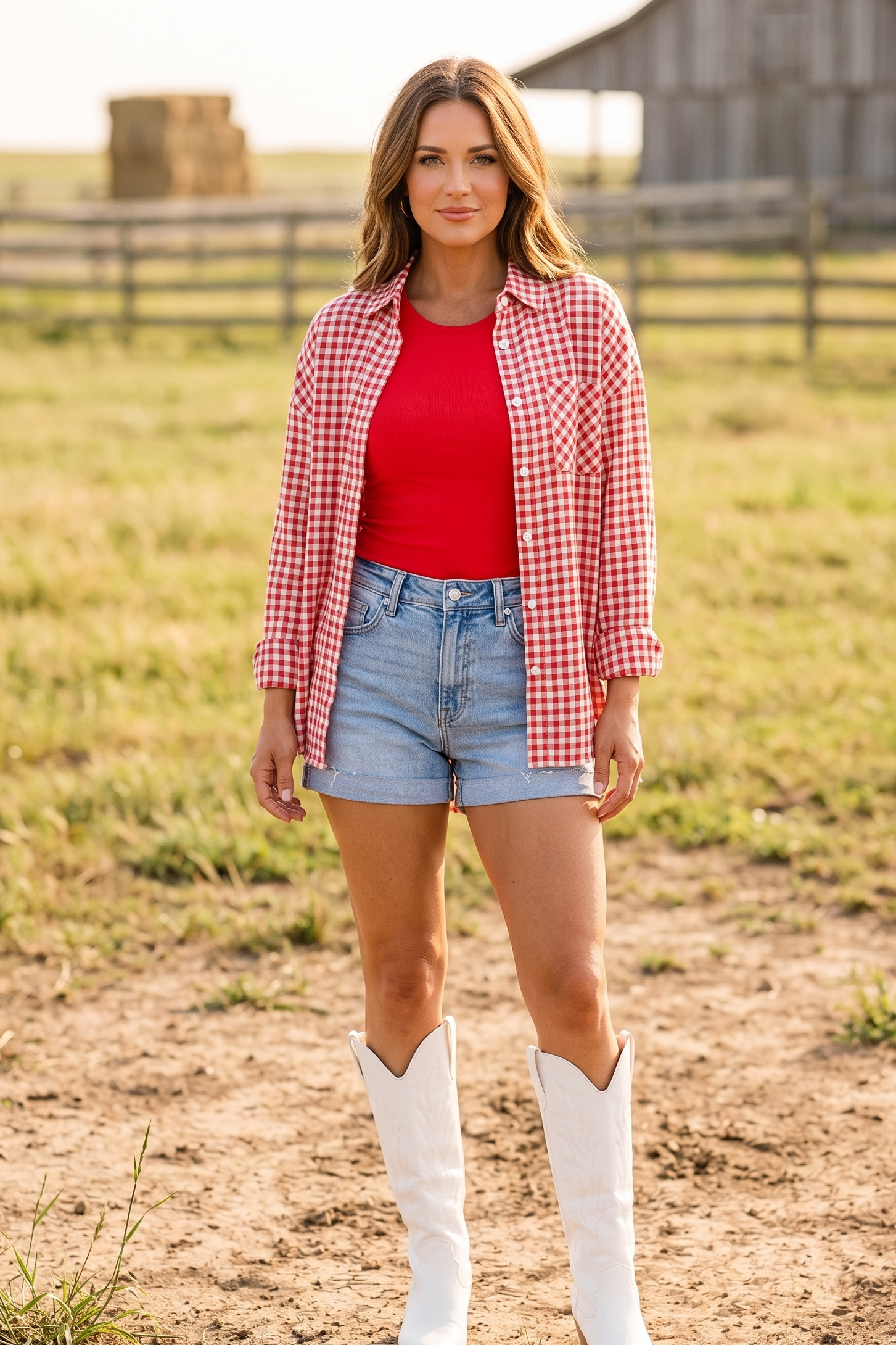 Light wash super high rise denim shorts with distressed details, raw hem, comfort stretch denim, and relaxed A-line silhouette.