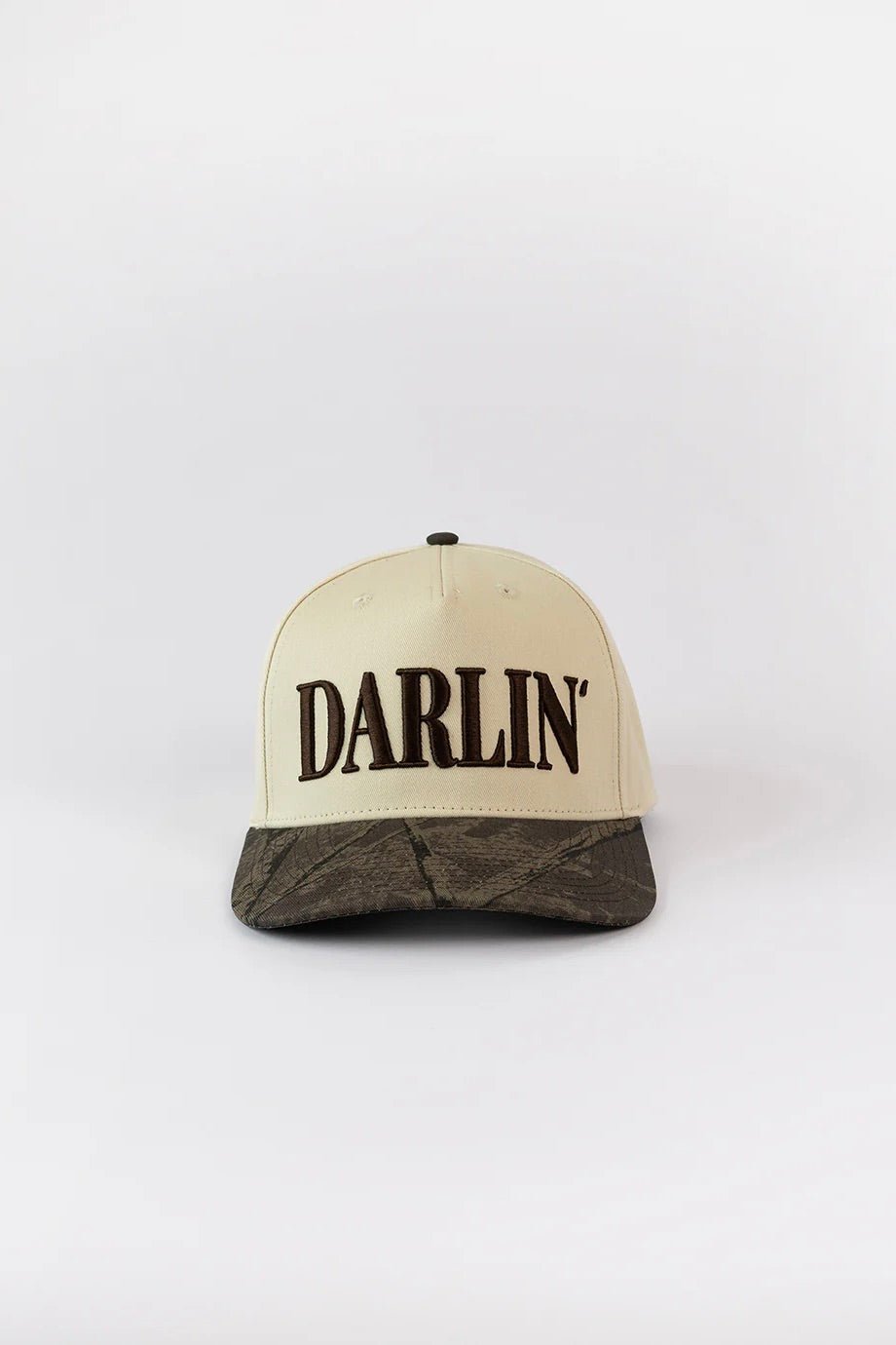 DARLIN' Snapback Cream/Backwood Camo Hat