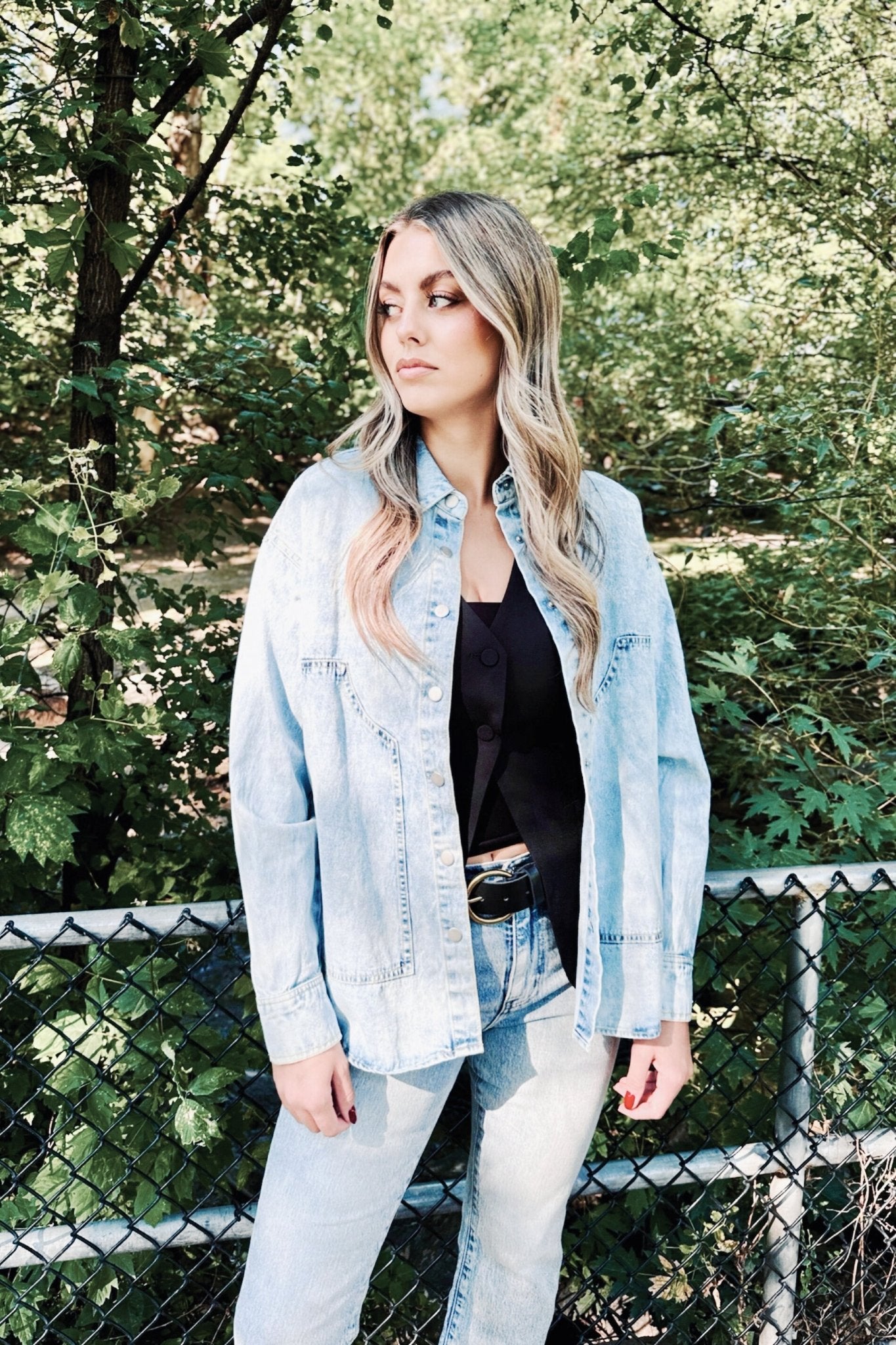 Dopamine Denim Shacket - FINAL SALE