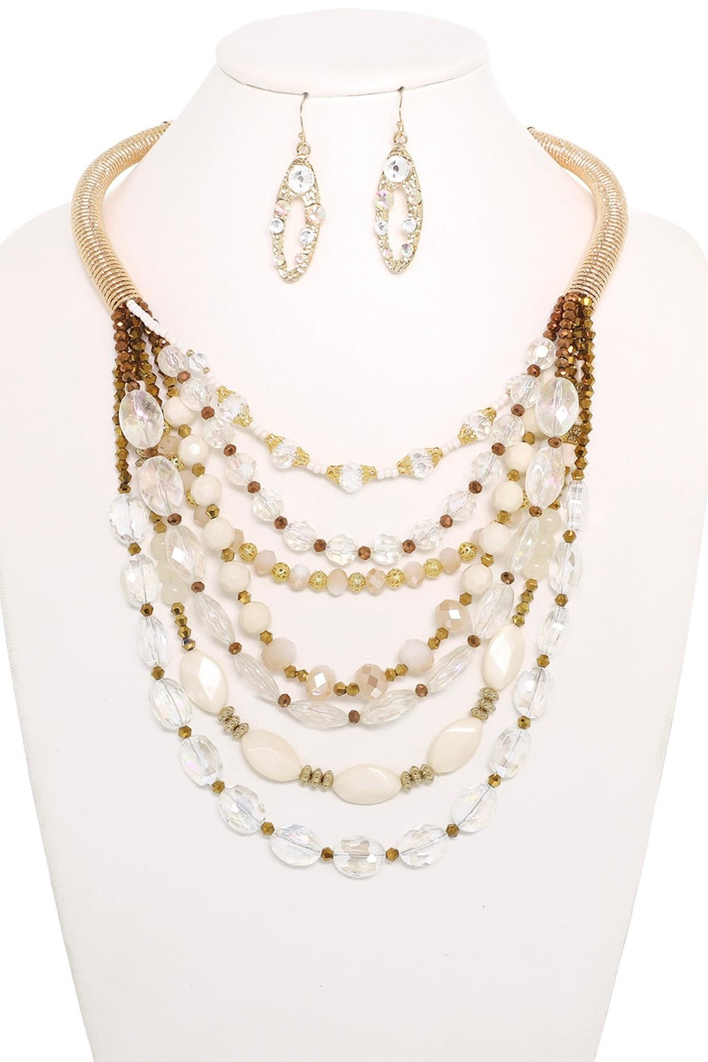 Mercury Moon Multi Layer Necklace Set
