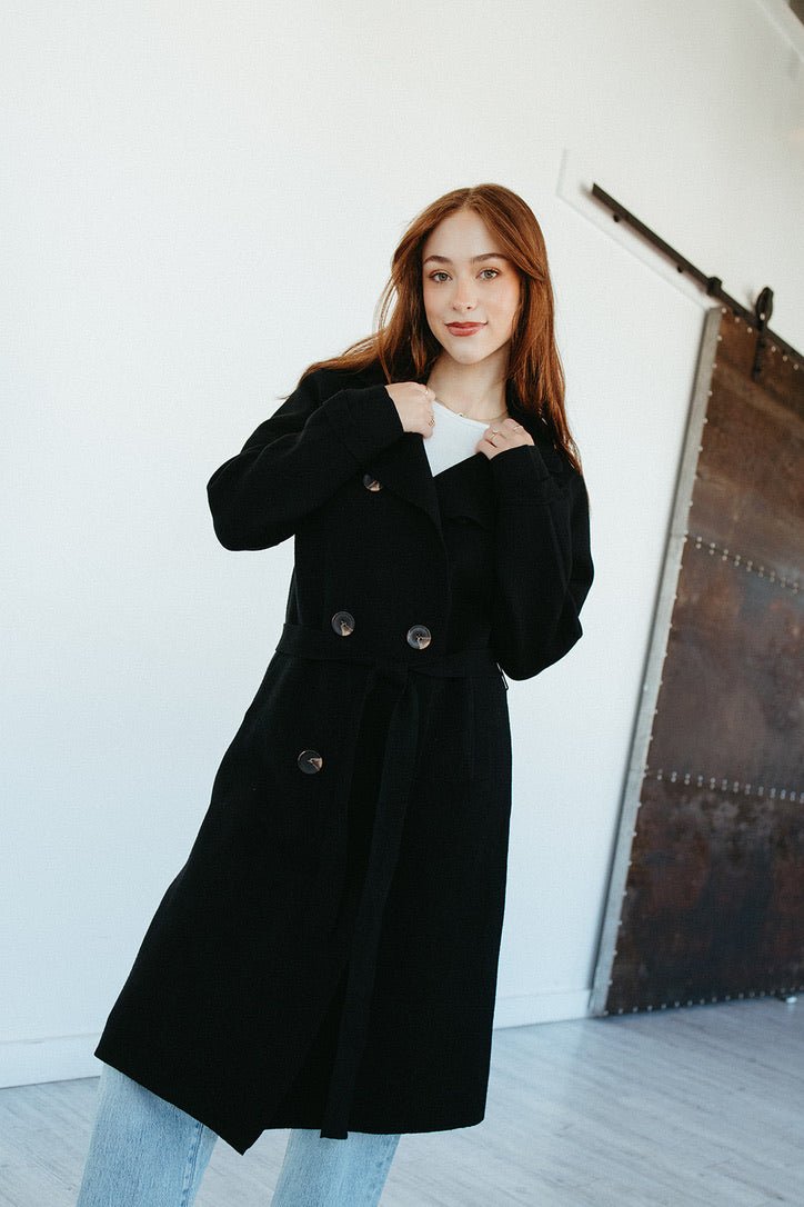 Emberwood Sweater Trench Coat - FINAL SALE