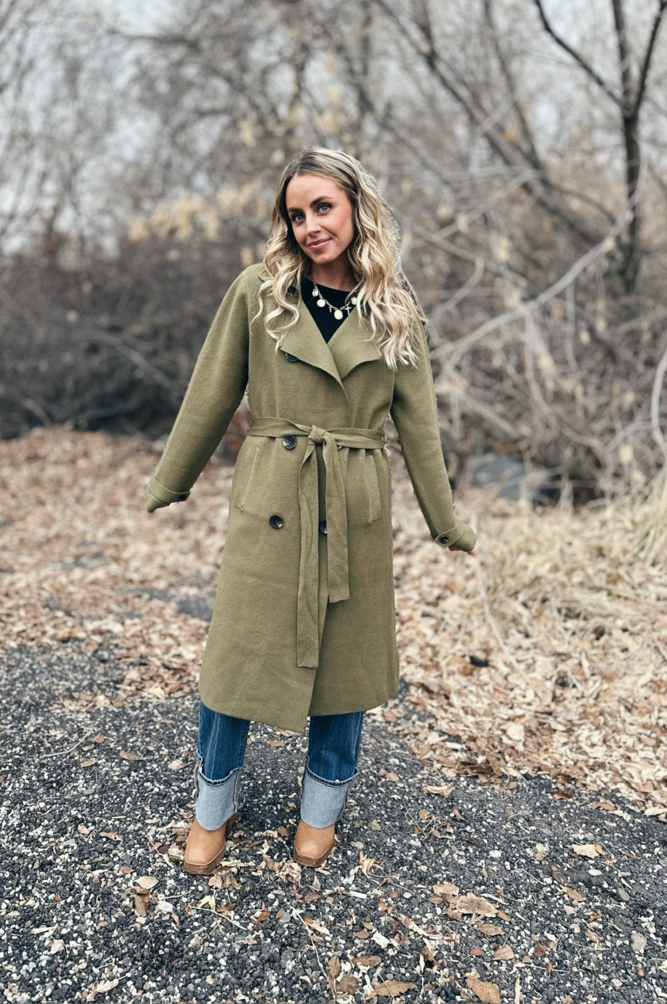 Emberwood Sweater Trench Coat - FINAL SALE