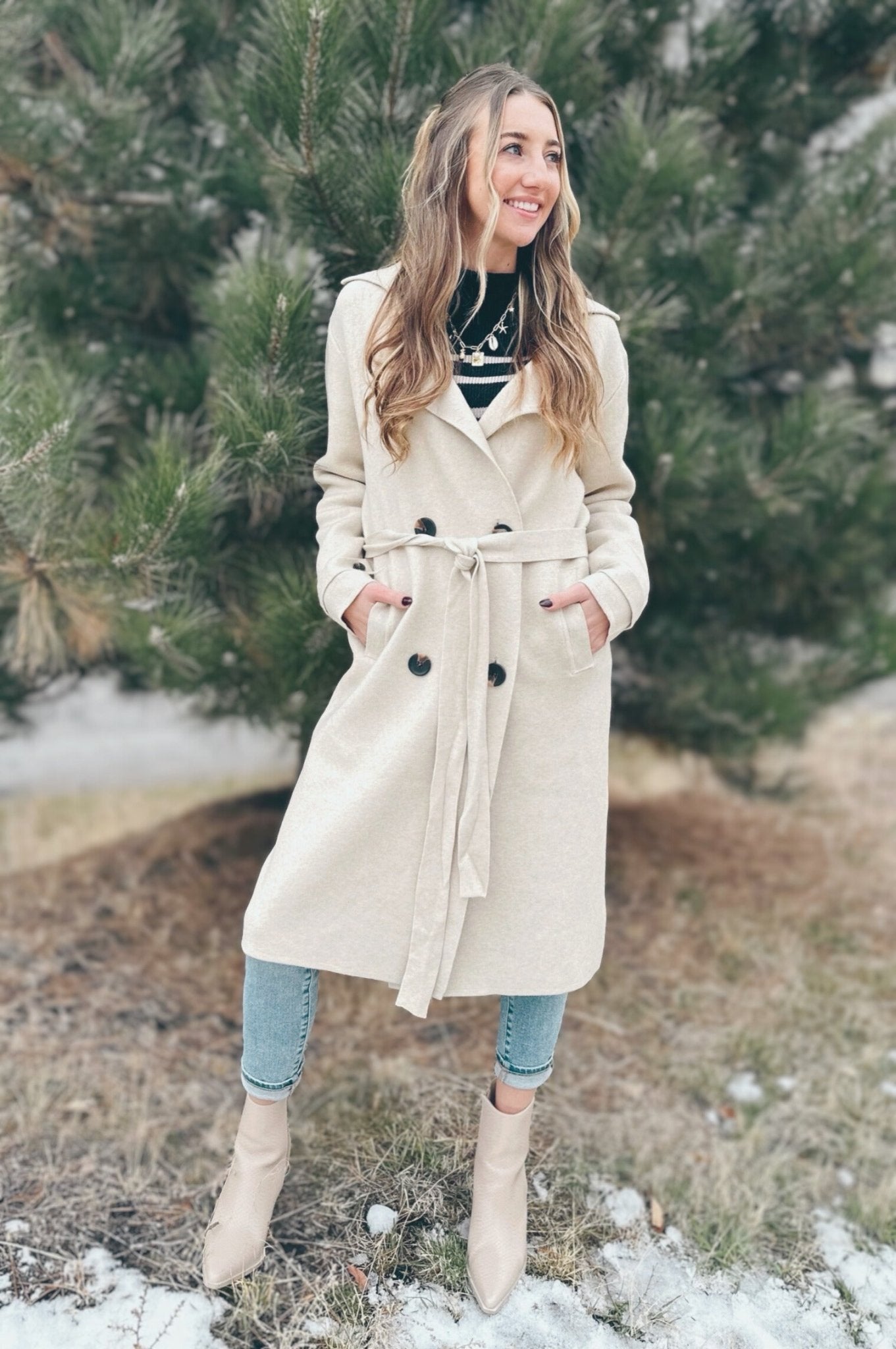 Emberwood Sweater Trench Coat - FINAL SALE