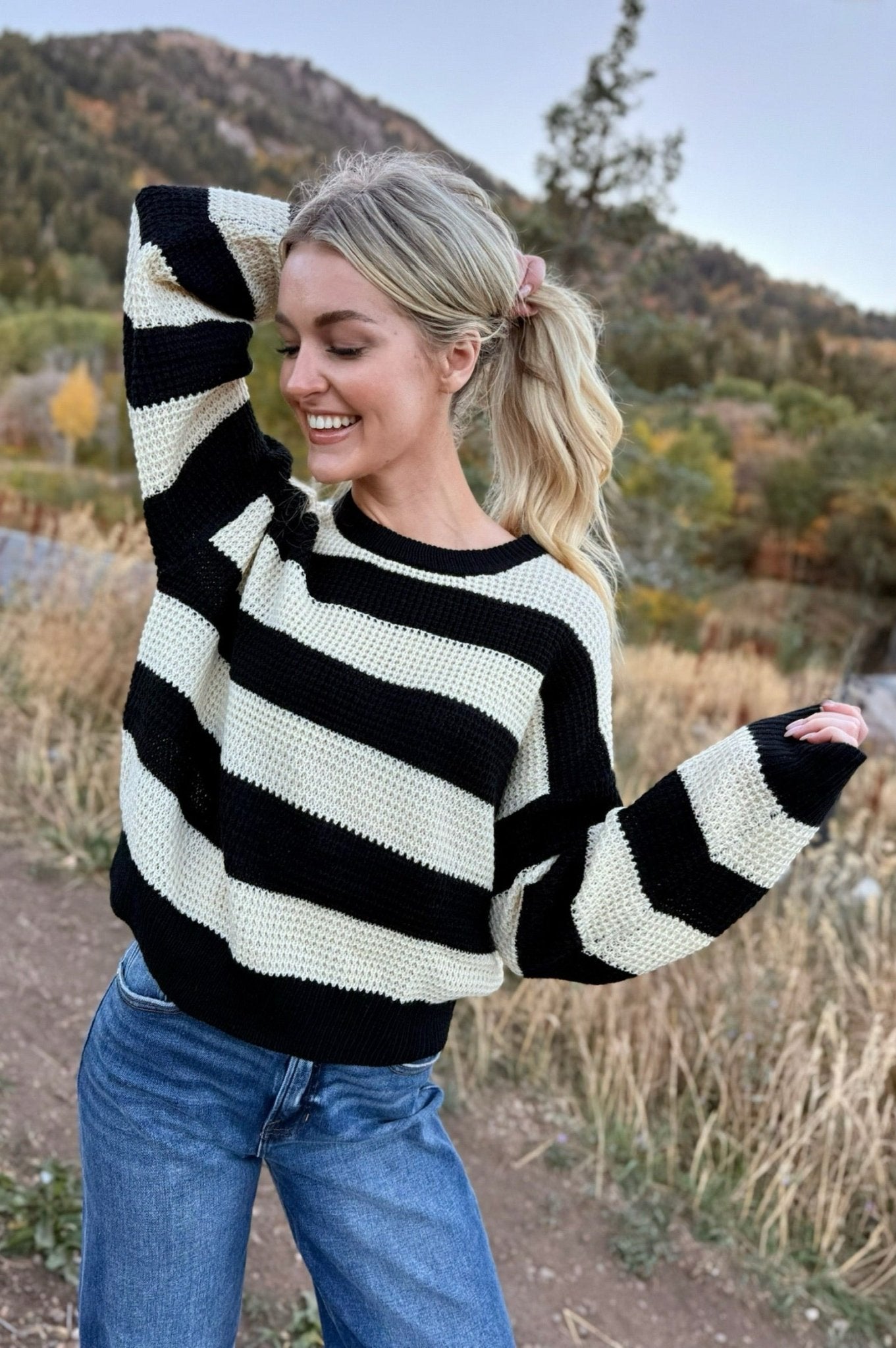 Falling in Line Striped Sweater