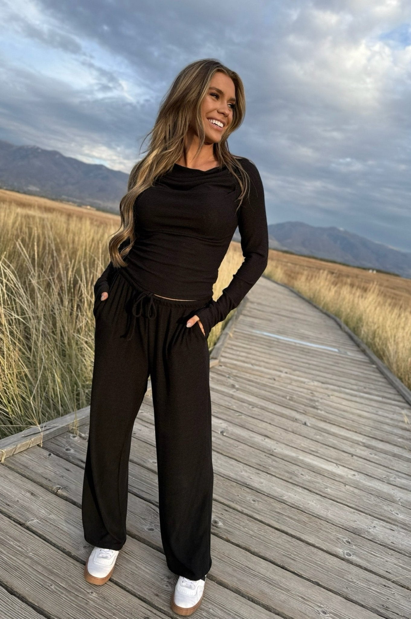 Falling Softly Cowl Top