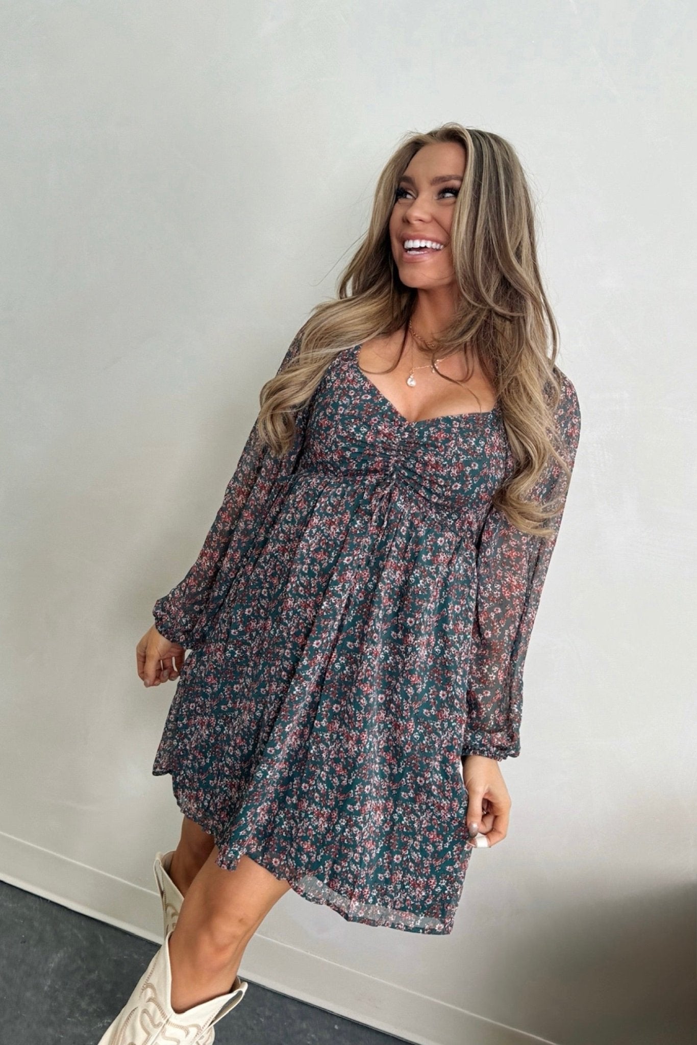 First Light Floral Dress