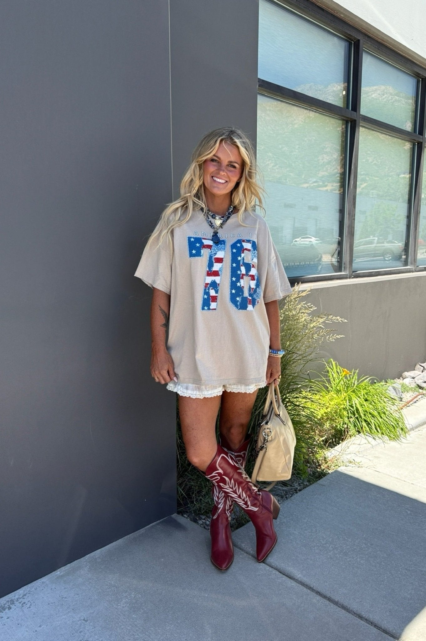 Freedom Rings Graphic Top