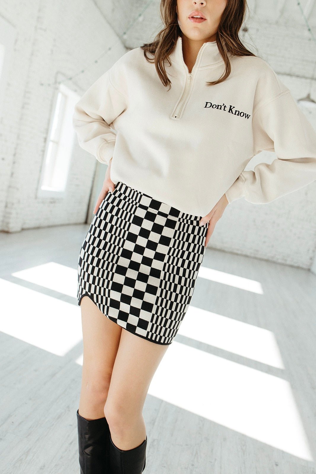 Gridlock Mini Skirt - FINAL SALE